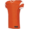 Custom Mens Slant Football Jersey Orange/ White
