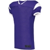 Custom Mens Slant Football Jersey Purple/ White