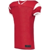Custom Mens Slant Football Jersey Red/ White