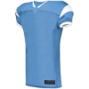Custom Youth Slant Football Jersey Columbia Blue/ White