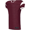 Custom Youth Slant Football Jersey Maroon/ White