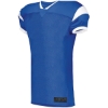 Custom Youth Slant Football Jersey Royal/ White