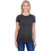 Custom Womens Tri-Blend T-Shirt Black Triblend