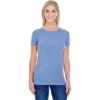 Custom Womens Tri-Blend T-Shirt Navy Triblend
