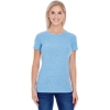 Custom Womens Tri-Blend T-Shirt Royal Triblend