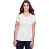 Custom Womens Tri-Blend T-Shirt Solid White Triblend
