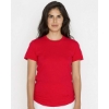 Custom Womens USA-Made Fine Jersey T-Shirt Red