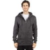 Custom Unisex Fleece Full-Zip Hooded Sweatshirt Charcoal Heather