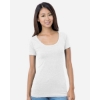 Custom Womens USA-Made Scoop Neck T-Shirt White