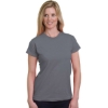 Custom Womens USA-Made Fine Jersey T-Shirt Charcoal