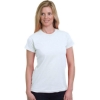 Custom Womens USA-Made Fine Jersey T-Shirt White