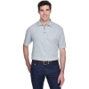 Custom Mens Whisper Piqué Polo Heather Grey