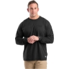 Custom Mens Tall Performance Long Sleeve Pocket T-Shirt Black