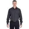 Custom Mens Crown Collection® Royal Dobby Dress Shirt Black