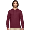 Custom Unisex Eco Jersey Pullover Hooded Long Sleeve T-Shirt Berry