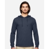 Custom Unisex Eco Jersey Pullover Hooded Long Sleeve T-Shirt Water