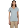 Custom Womens Classic V-Neck T-Shirt Blue Sage