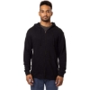 Custom Unisex Hemp Hero Full-Zip Hooded Sweatshirt Washed Black