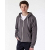 Custom Unisex USA-Made Flex Fleece Full-Zip Hooded Sweatshirt Asphalt