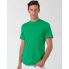 Custom Unisex USA-Made 50/50 Poly/Cotton T-Shirt Heather Kelly Green