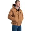 Custom Mens Flame-Resistant Hooded Jacket Brown Duck