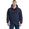 Custom Mens Flame-Resistant Hooded Jacket Navy