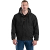 Custom Mens Tall Flame-Resistant Hooded Jacket Black