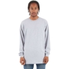 Custom Unisex Active Long Sleeve T-Shirt Heather Grey