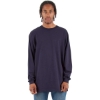 Custom Unisex Active Long Sleeve T-Shirt Navy