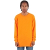 Custom Unisex Active Long Sleeve T-Shirt Orange