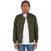 Custom Unisex Bomber Jacket Olive