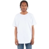 Custom Unisex Curved Hem Long T-Shirt White