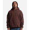 Custom Unisex Garment-Dyed Double Layer Reversible Hooded Sweatshirt Mocha