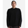 Custom Unisex Garment-Dyed Terry Long Sleeve T-Shirt Black