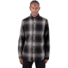 Custom Unisex Plaid Flannel Overshirt Shadow/ Black