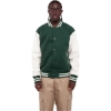 Custom Unisex Letterman Jacket Hunter Green/ White