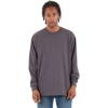 Custom Unisex Max Heavyweight Long Sleeve T-Shirt Charcoal Grey Heather