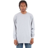 Custom Unisex Tall Max Heavyweight Long Sleeve T-Shirt Heather Grey