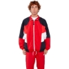 Custom Unisex Nylon Track Jacket Red