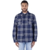 Custom Unisex Plaid Jacket Navy