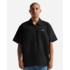 Custom Unisex Work Heavyweight Quarter-Zip Short Sleeve Shirt Black