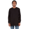 Custom Unisex Heavyweight Thermal Long Sleeve T-Shirt Black