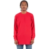 Custom Unisex Heavyweight Thermal Long Sleeve T-Shirt Red