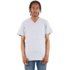 Custom Unisex V-Neck T-Shirt Heather Grey