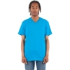 Custom Unisex V-Neck T-Shirt Turquoise