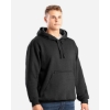 Custom Mens Heritage Zip Pocket Hooded Sweatshirt Black
