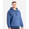 Custom Mens Heritage Zip Pocket Hooded Sweatshirt Dusted Navy