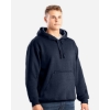 Custom Mens Heritage Zip Pocket Hooded Sweatshirt Navy