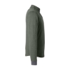 Custom Mens Emery Quarter-Zip Pullover Olive/ Grey Heather