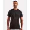 Custom Unisex Panelled Tech T-Shirt Black